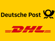 Wir versenden mit DHL