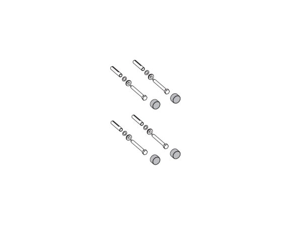 Wandmontageset Aushängemechanismus