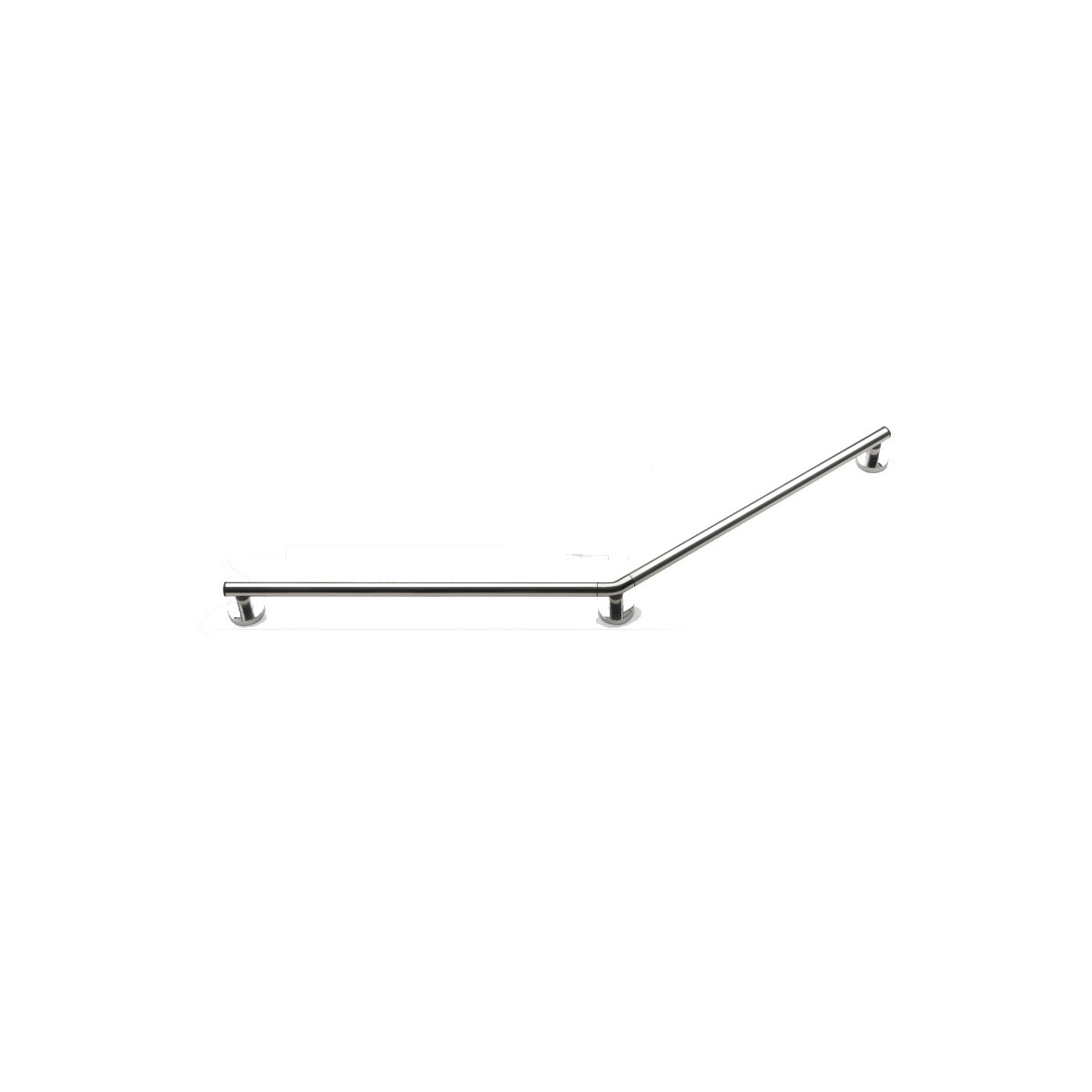 Wandhaltegriff 145°, chrom, 68 x 58 cm