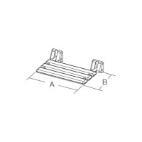 Holz-Duschklappsitz, weiß