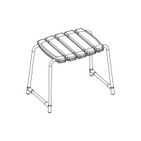 Badehocker, weiß
