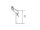 St&uuml;tzklappgriff mit Bodenst&uuml;tze &amp; Toilettenpapierhalter, wei&szlig;, 74 cm