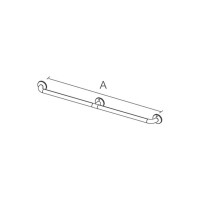 Wandhandlauf, weiß, 115 cm