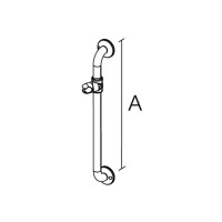 Brausestange mit Brausehalter, weiß, 100 cm