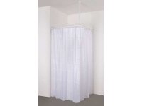 Duschvorhangstange für Ecke, weiß, 120 x 120 cm