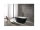 Freistehende Badewanne Manhattan schwarz, 170 x 80,6 x 60 cm