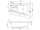 Raumsparbadewanne, 170 x 110 x 45 cm, Ausf&uuml;hrung links