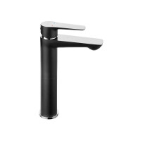 Hohe Waschtischarmatur Adore, Höhe: 26 cm, schwarz/chrom