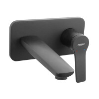 Wand-Waschtischarmatur Stratos, schwarz