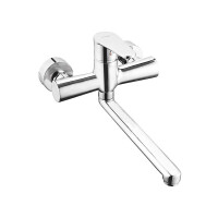 Wand Spültischarmatur Algeo mit langem Auslauf 22 cm
