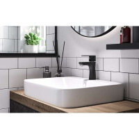 Waschtischarmatur Algeo, schwarz/chrom