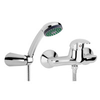 Duscharmatur Ancona mit Handbrause und Wandhalterung, chrom