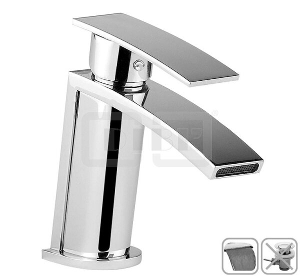 DIBLyola Einhebel-Waschtischbatterie, geschlossener Armaturenkörper ohne Zugstangenbohrung, ohne Ablaufzubehör