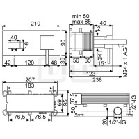 DIBLquarda "Edition 2" Einhebel-Waschtisch-Wandbatterie, mit starrem Gussauslauf 160 mm