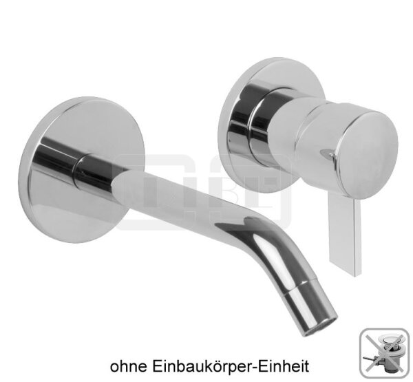 DIBLico Einhebel-WT-Wandbatterie mit Gussauslauf 210 mm, ohne Ablaufzubehör, ohne Unterputz-Einbaukörper-Einheit und ohne UP-Ergänzungsset zur Rohmontage