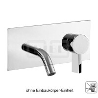 DIBLico Einhebel-Waschtisch-Wandbatterie mit starrem Gussauslauf 170 mm, ohne Ablaufzubehör, ohne Einbaukörper-Einheit zur Unterputz-Rohmontage