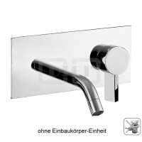 DIBLico Einhebel-Waschtisch-Wandbatterie mit starrem Gussauslauf 210 mm, ohne Ablaufzubehör, ohne Einbaukörper-Einheit zur Unterputz-Rohmontage