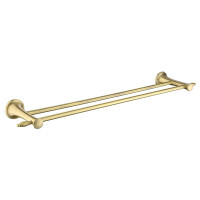 Doppelter Handtuchhalter Antica, Altbronze, 60 cm