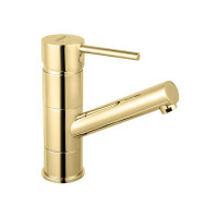 Waschtischarmatur mit drehbarem Auslauf FIESTA BRIGHT GOLD