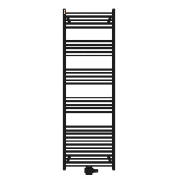 MERT Badheizkörper schwarz gerade, 600*1800 mm, Mittelanschluss