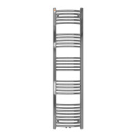 MERT Badheizkörper Chrom gebogen, 400*1600 mm, Mittelanschluss