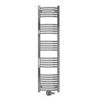MERT Badheizkörper Chrom gebogen, 400*1600 mm, Mittelanschluss