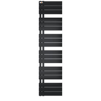 MERT Design Badheizkörper ASK, Tiefschwarz RAL 9005 matt Struktur, 400*1640 mm