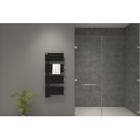 MERT Design Badheizkörper ASK, Tiefschwarz RAL 9005 matt Struktur, 500*1150 mm