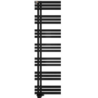 MERT Design Badheizkörper ELEN, Tiefschwarz RAL 9005 matt Struktur, 500*1800 mm