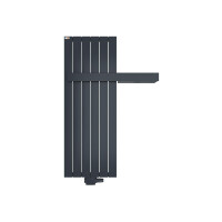 MERT Design Badheizkörper TEO, Anthrazit RAL 7016 Feinstruktur Matt, 445*1200 mm, Mittelanschluss