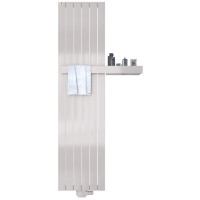 MERT Design Badheizkörper TEO, Verkehrsweiss RAL 9016 Feinstruktur Matt, 445*1800 mm, Mittelanschluss