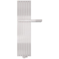 MERT Design Badheizkörper TEO, Verkehrsweiss RAL 9016 Feinstruktur Matt, 445*1800 mm, Mittelanschluss