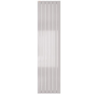 MERT Design Badheizkörper TEO, Verkehrsweiss RAL 9016 Feinstruktur Matt, 445*1800 mm, Mittelanschluss