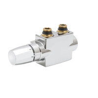 MERT MULTI DESIGN VENTILHAHNBLOCK SAMI-SET CHROM
mit allen Möglichkeiten; Anschluss Eck- oder Durchgangsform, Thermostatkopf rechts oder links,
Anschlussstücke für Heizkörperanschlüsse G 1/2 und G 3/4.