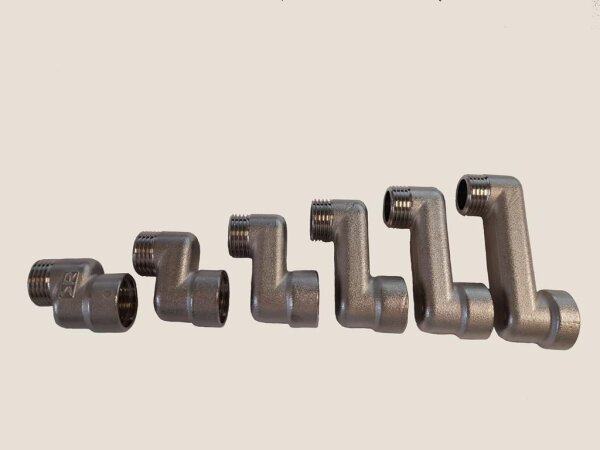 Heizkörper Versatzstück, S-Anschluss, 1/2" IG auf AG, 20mm Achsabstand
