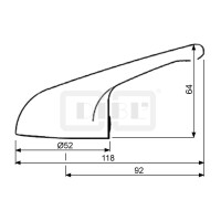 DIBLfix Zinkdruckguss-Griffhebel zur Serie DIBLtech, zur Kartuschengröße Ø 40 mm und Ø 42 mm