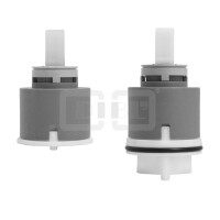 DIBLfix Keramikkartusche Ø 42 mm, mit Normalfunktion, mit einem Fixpunkt, ohne Sockel