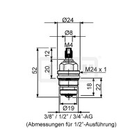 DIBLfix Universal-Fettkammer-Oberteil, Größe ⅜"