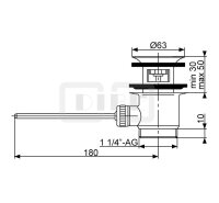 DIBLfix Messing-Waschtisch-Ablaufgarnitur...
