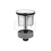 DIBLfix Runder Messing-Verschlussstopfen Durchmesser 40 mm, universell passend zu Ablaufgarnituren