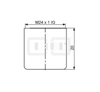 DIBLfix Design-Strahlregler ohne Luftansaugung, mit M 22...