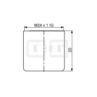DIBLfix Design-Strahlregler ohne Luftansaugung, mit M 22 x 1 Innengewinde