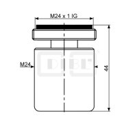 DIBLfix Design-Strahlregler ohne Luftansaugung, mit M 22...