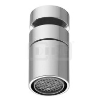 DIBLfix Design-Strahlregler ohne Luftansaugung, mit M 22 x 1 Innengewinde, mit zusätzlichem Kugelgelenk M 22 x 1 Innengewinde