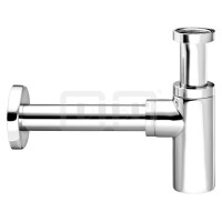 DIBLfix Runder Messing-Waschtisch-Flaschensiphon 1¼"