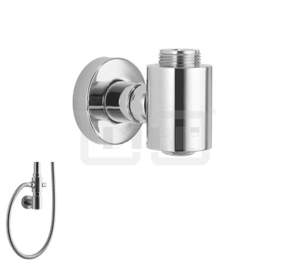 DIBLfit Adapter zur Verbindung und Fixierung einer Brauseaufsatz-Kombination mit direktem Unterputz-Wandanschluss mit ½" Außengewinde