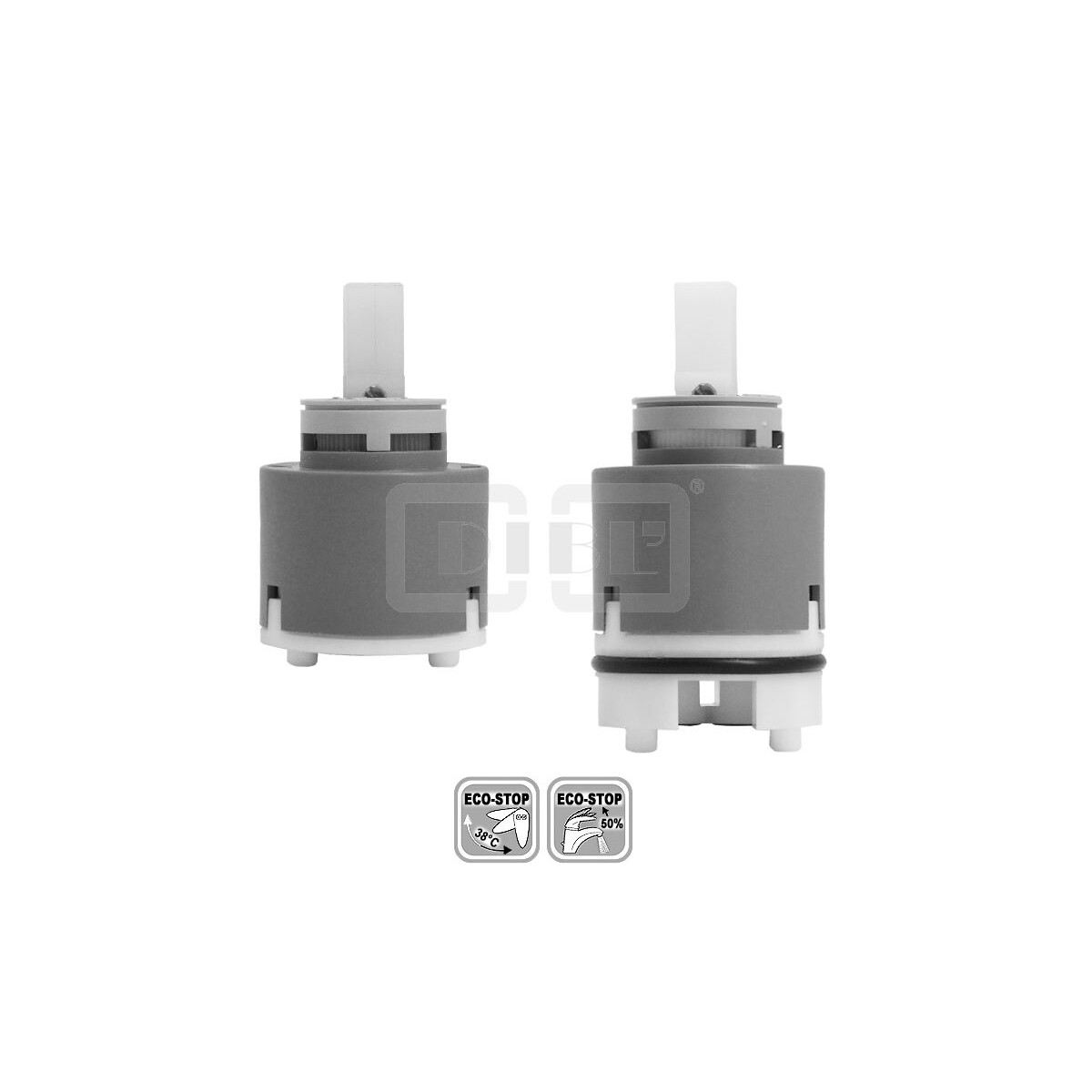 DIBLfix Keramikkartusche Ø 40 mm mit ECO-Stop Sparfun