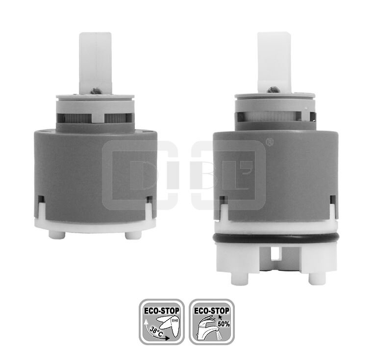 DIBLfix Keramikkartusche Ø 40 mm mit ECO-Stop Sparfun