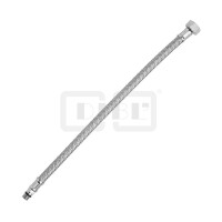 DIBLfix Flexibler Edelstahl-Anschlussschlauch, M 10 x 1 Außengewinde x ⅜" Überwurf-Innengewinde, 500 mm