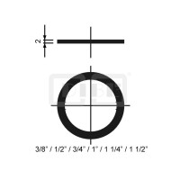 DIBLfix Fiberring-Dichtung 1"